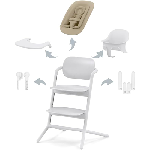 Cybex Gold Lemo Seggiolone 4in1 All White